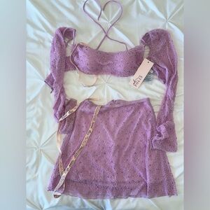 Oh Polly Lavender Beaded Set